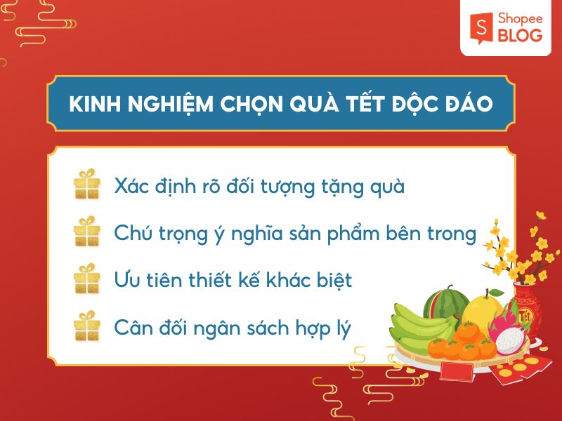 Kinh nghiệm chọn quà Tết độc đáo