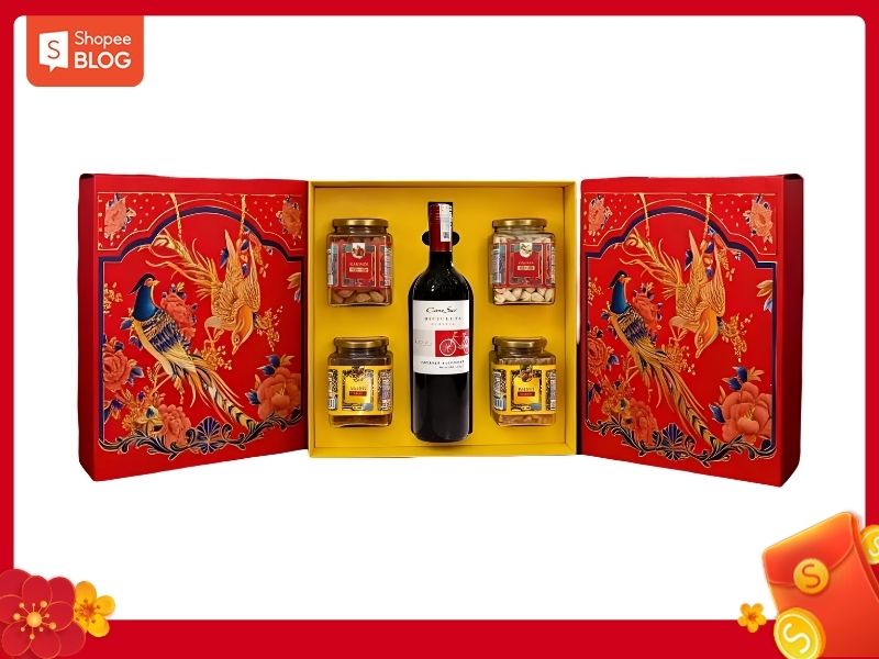 hộp quà rượu vang