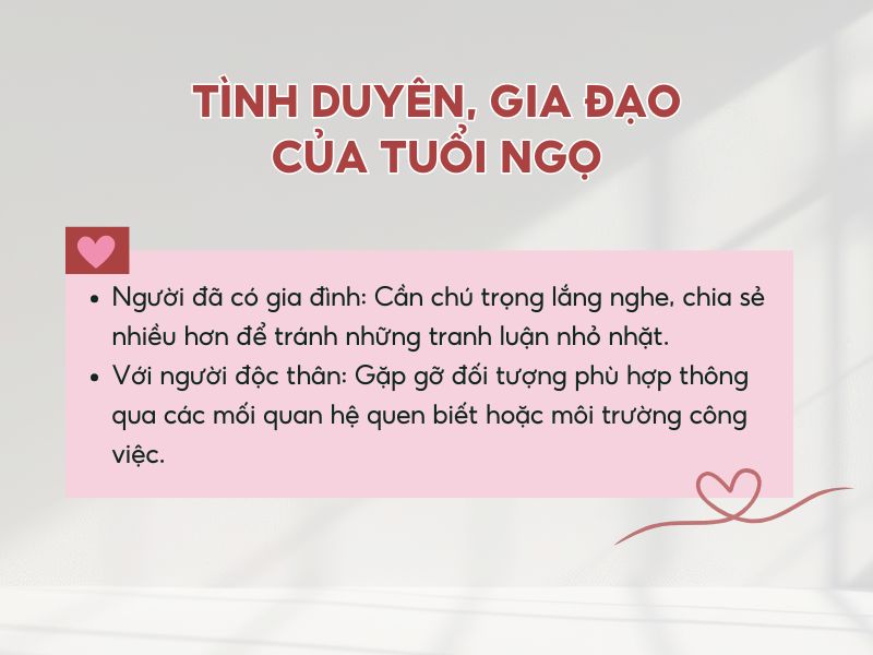 Tổng quan về gia đạo và tính duyên của tuổi Ngọ năm 2026