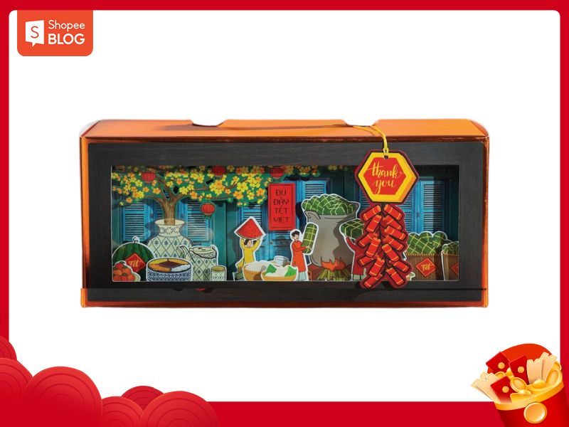 Set quà tặng Tết độc đáo dạng 3D