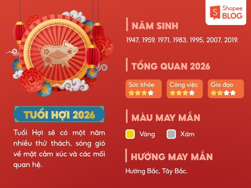Tử vi năm Bính Ngọ 2026 của tuổi Hợi