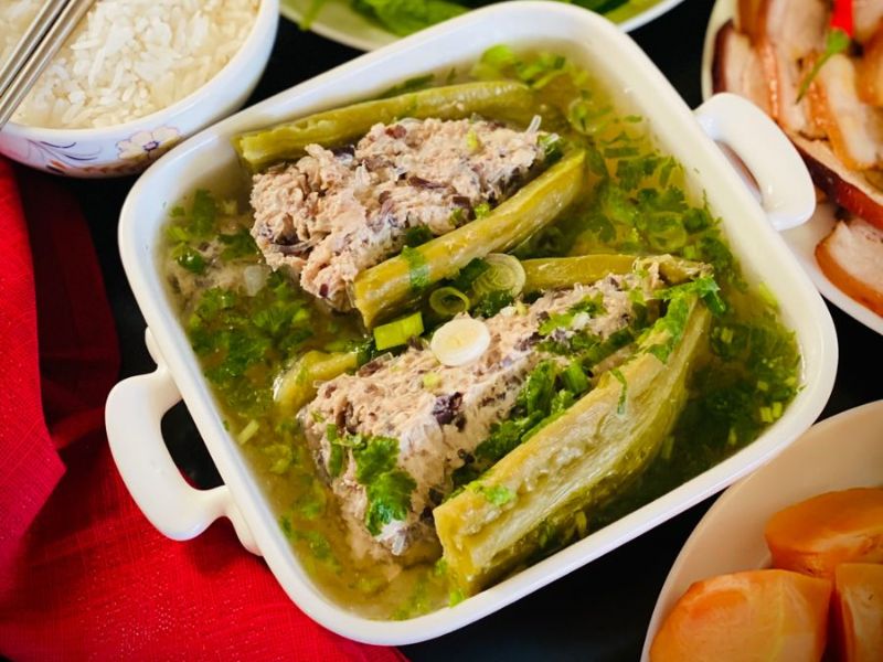 Canh khổ qua ngày tết