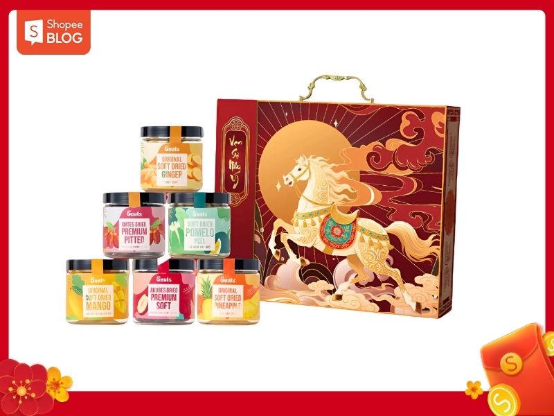 set trái cây sấy khô