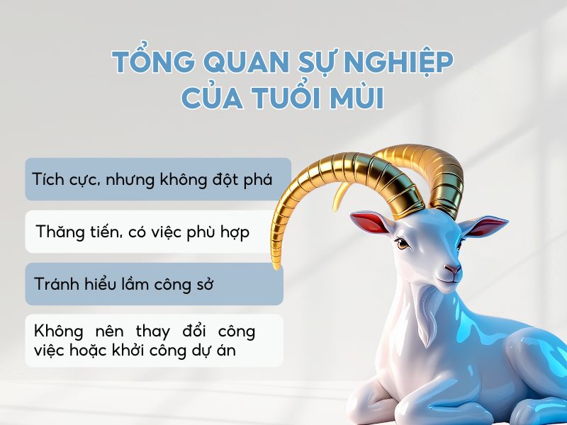 Sự nghiệp năm 2026 của tuổi Mùi 