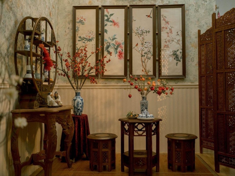 Decor nhà ngày Tết bằng tranh