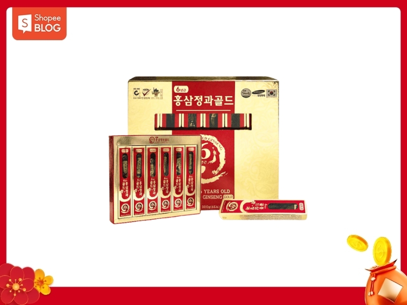 nhân sâm Hàn Quốc tặng quà tết bố mẹ