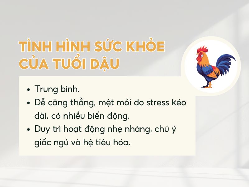 Tuổi Dậu chú ý đến sức khỏe trong năm 2026 