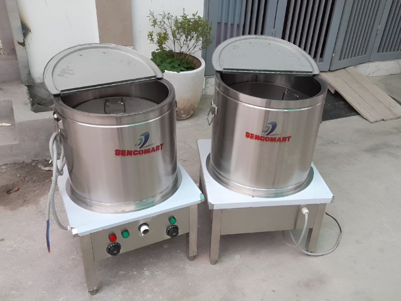 nồi tôn nấu bánh chưng
