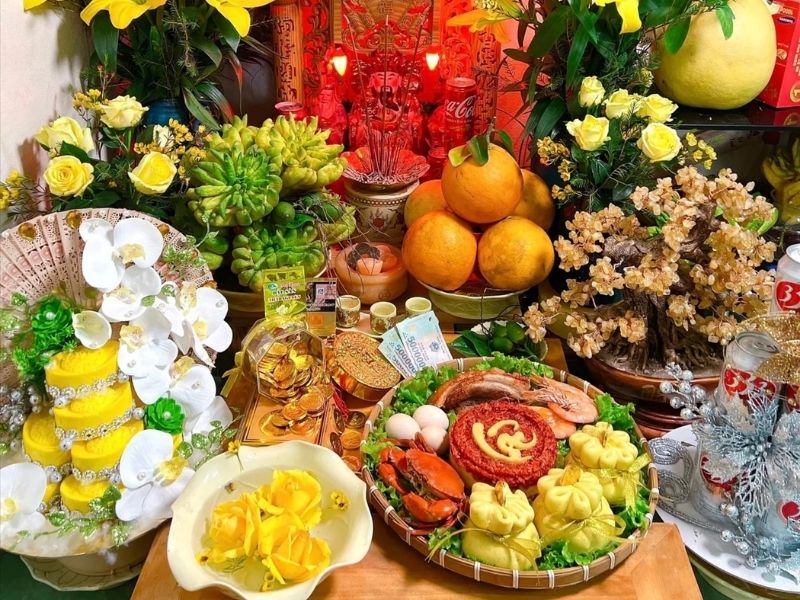 Cách bày trí mâm cúng Thần Tài 