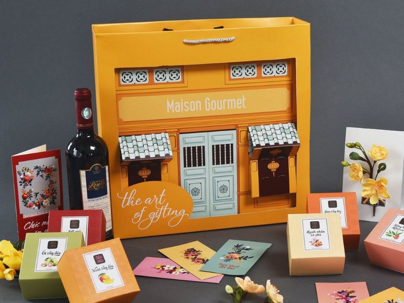 Set quà Tết độc đáo dạng 3D pop-up