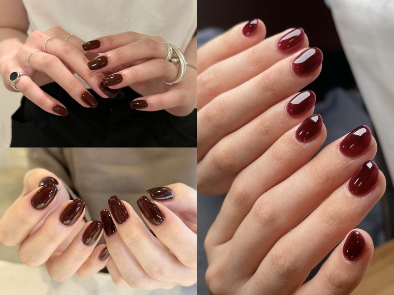 Nail đỏ rượu trầm