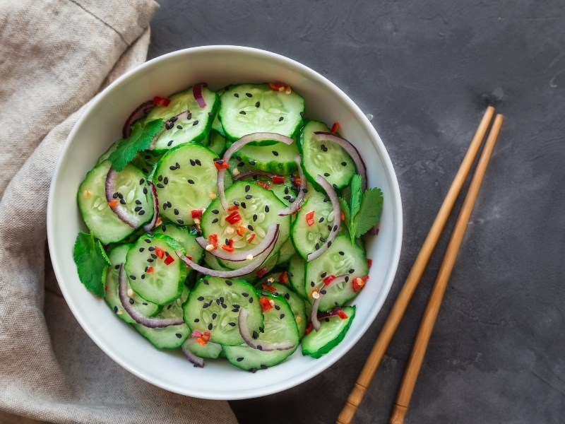 Dưa chuột trộn dầu giấm