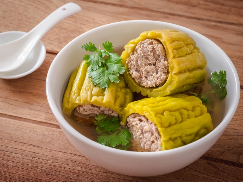 canh khổ qua nhồi thịt ngày tết