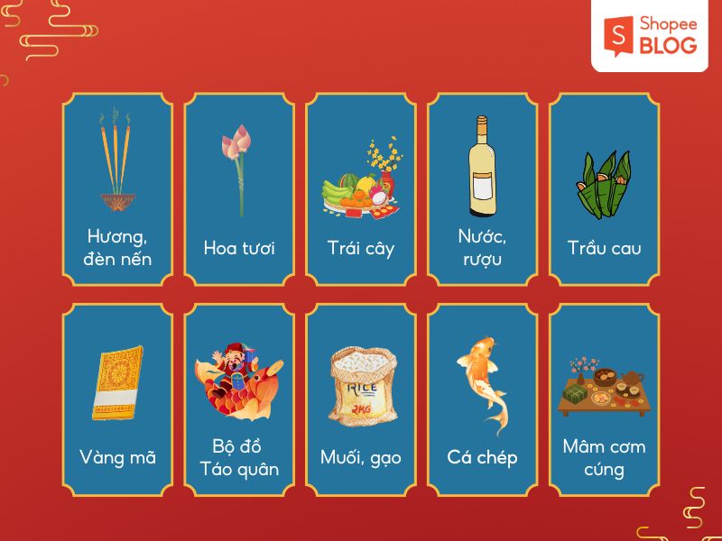 Lễ vật cúng ông Táo
