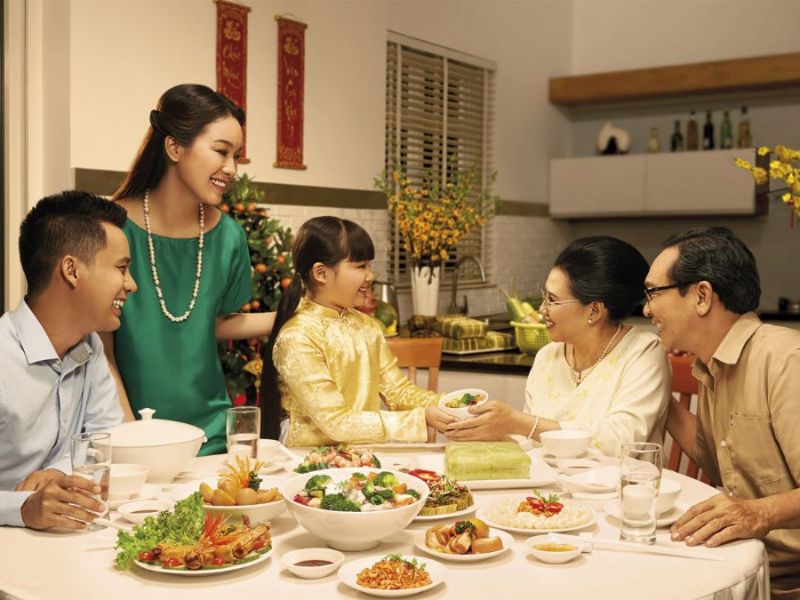 Tết sum vầy bên gia đình