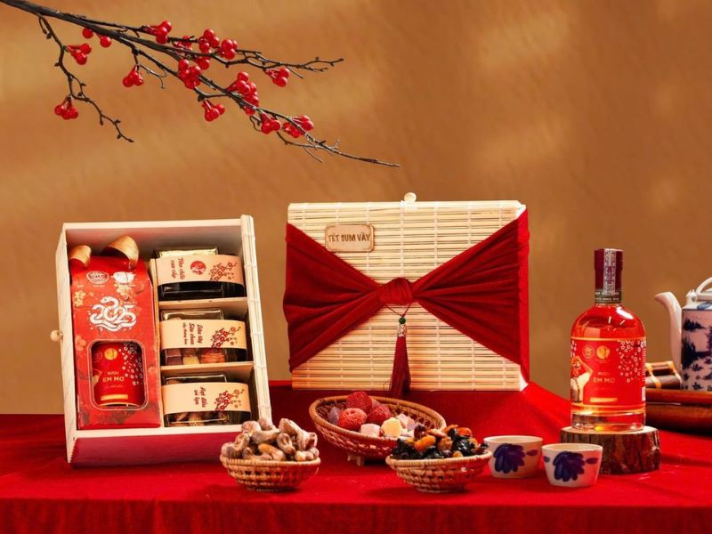 Hộp quà Tết hạt dinh dưỡng độc đáo