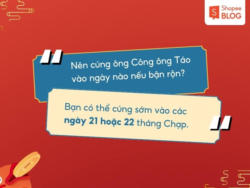 Ngày cúng ông Công ông Táo cho người bận rộn
