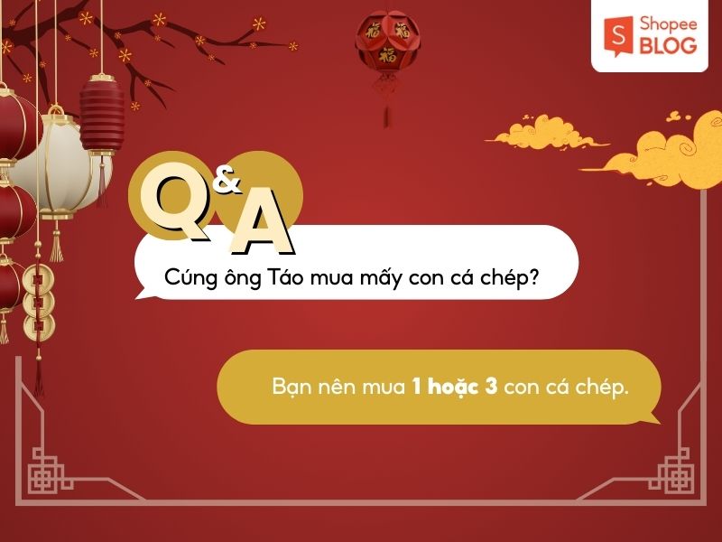 Giải đáp cúng ông Táo mua mấy con cá chép