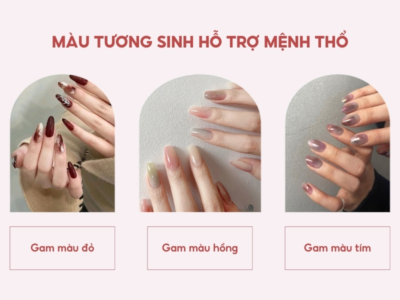 Màu tương sinh hỗ trợ mệnh thổ