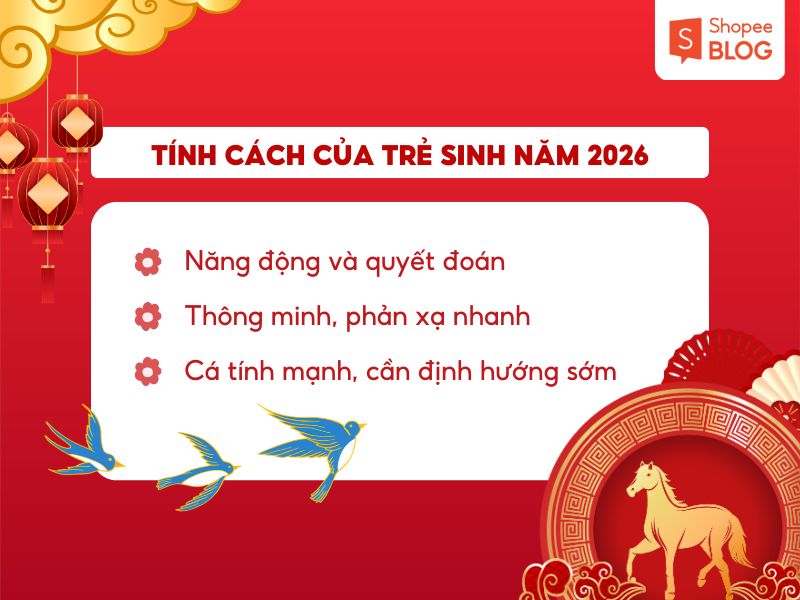 Tính cách của trẻ sinh năm Bính Ngọ 2026