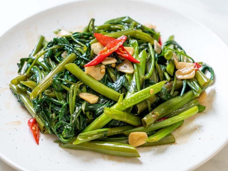 Rau muống xào tỏi