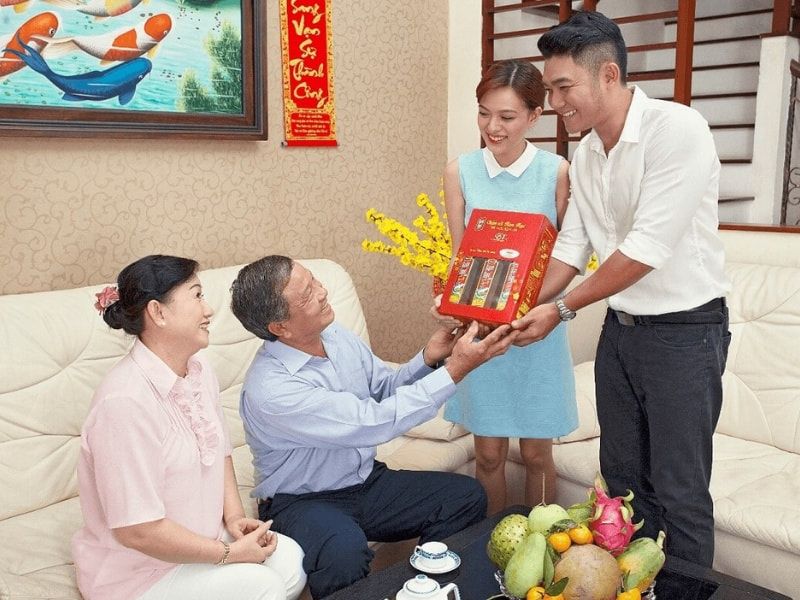 Chúc tết bố mẹ người yêu