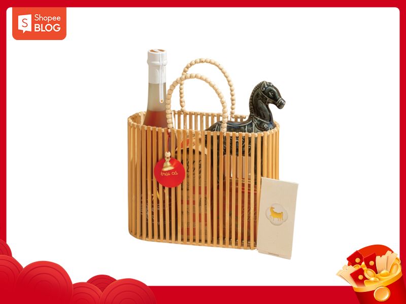 Giỏ quà Tết phong thủy độc lạ