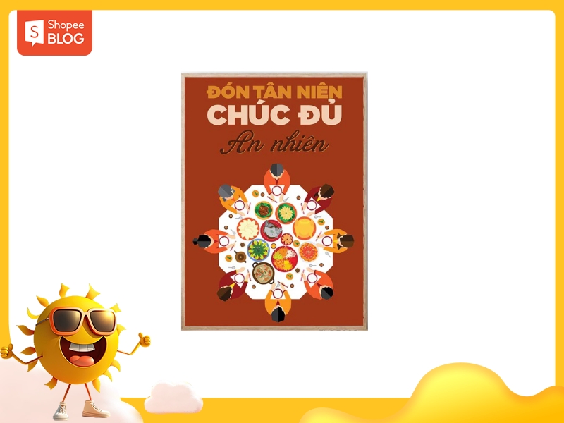 Mẫu tranh treo tường ngày tết