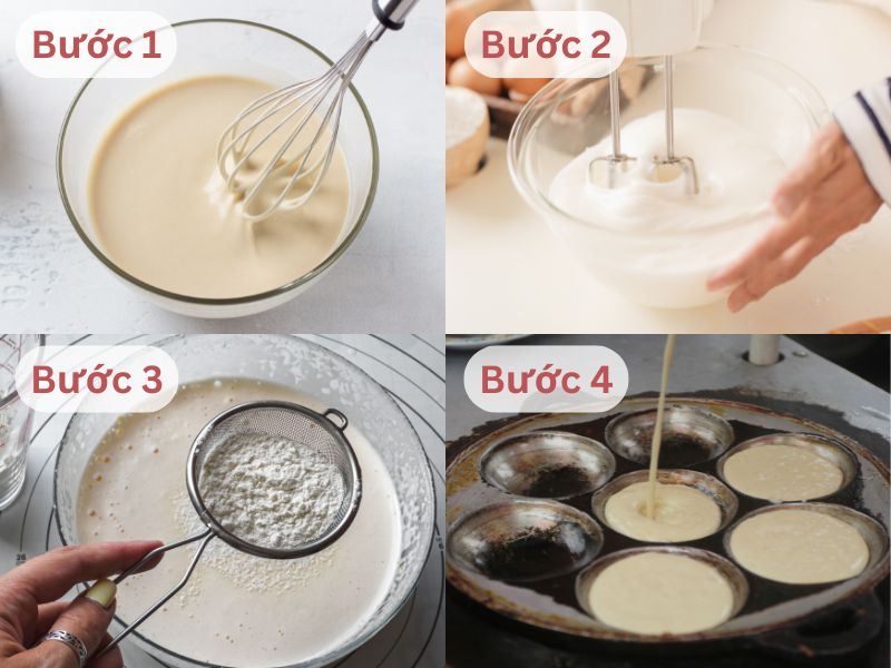 làm bánh thuẫn bằng bột tàn mì