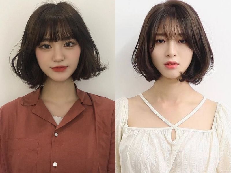 Tóc uốn cụp mái bằng