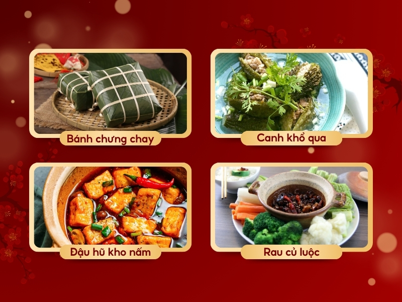 Mâm cỗ chay ngày Tết mùng 1 truyền thống