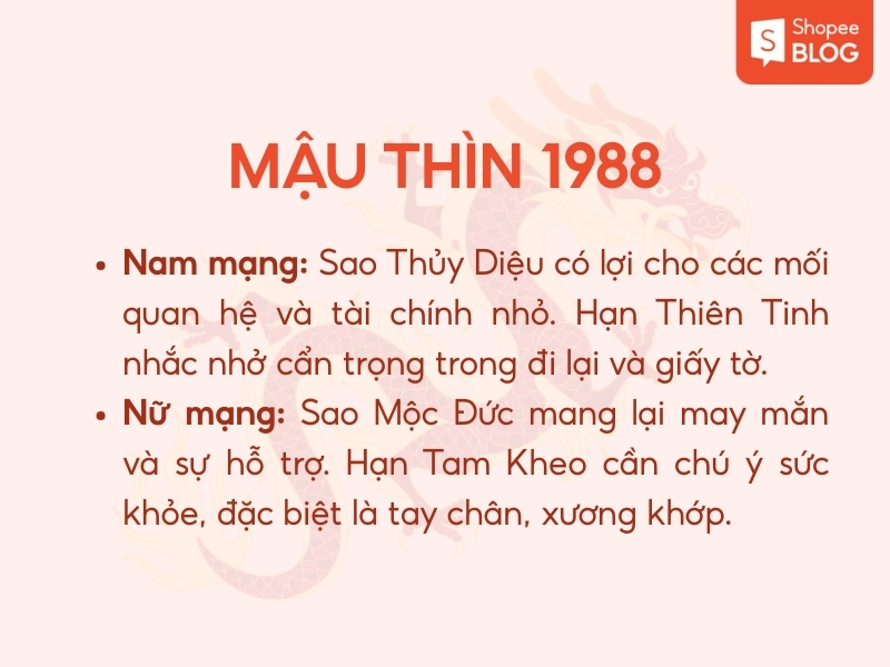 Tử vi tuổi Mậu Thìn năm 2026