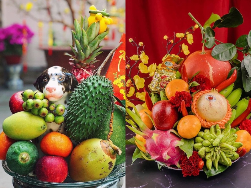 Mâm ngũ quả ngày Tết miền Nam có ý nghĩa là “cầu sung vừa đủ xài” 