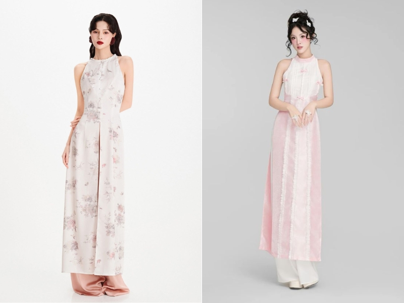 Áo dài cách tân kiểu yếm 