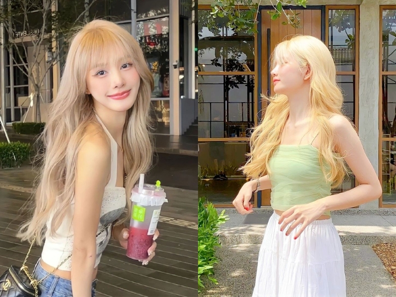 Tóc vàng blonde nữ mệnh kim