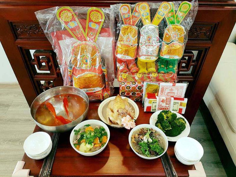 Mâm cúng ông Táo đơn giản nhất 