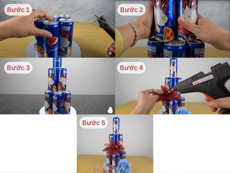 cách trang trí tháp nước ngọt