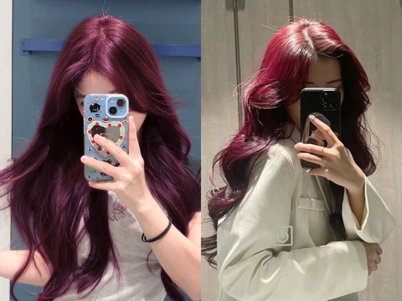 tóc đỏ rượu vang