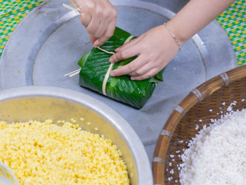 lạt buột bánh chưng