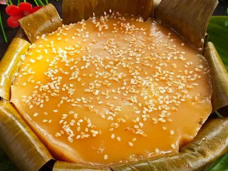 bánh tổ rắc mè