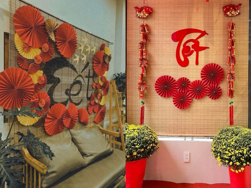 các vật dụng decor Tết tại nhà