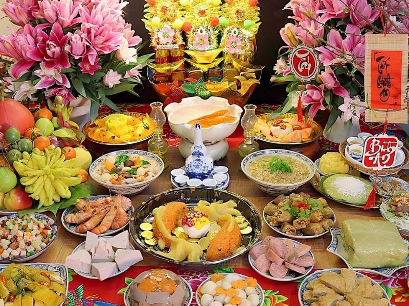 Mâm cúng ông Công ông Táo 23 tháng Chạp