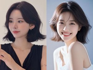 Tóc ngắn gơn sóng nhỏ cá tính