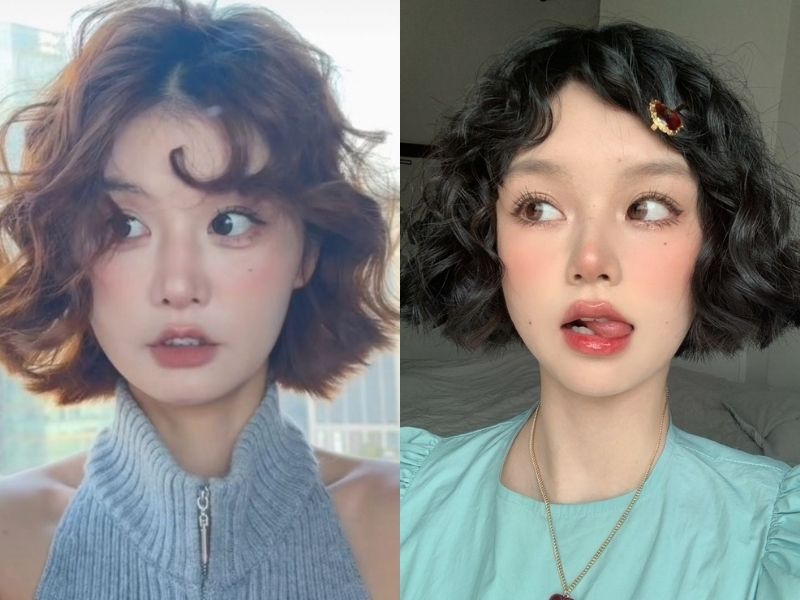 Tóc xù gơn sóng ngắn độc đáo cho cô nàng cá tính