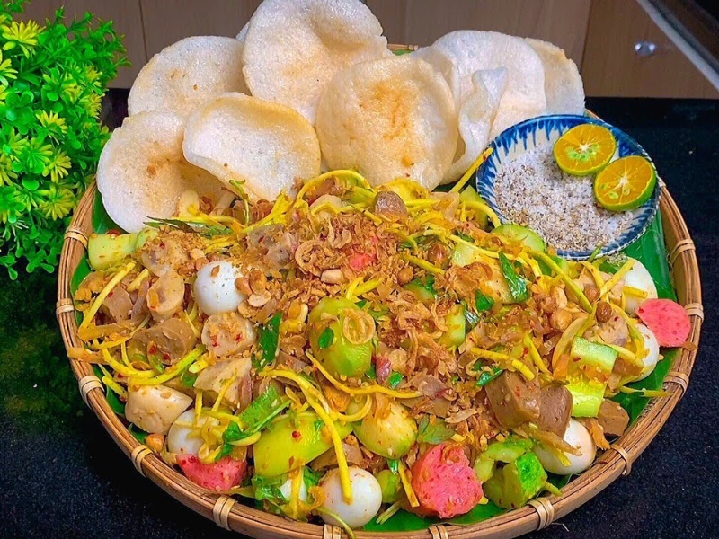 Tré trộn - mâm cỗ ngày tết miền trung