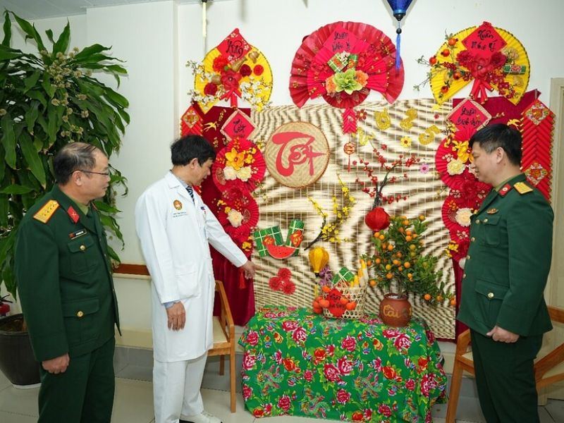 Trang trí tết tại cơ quan