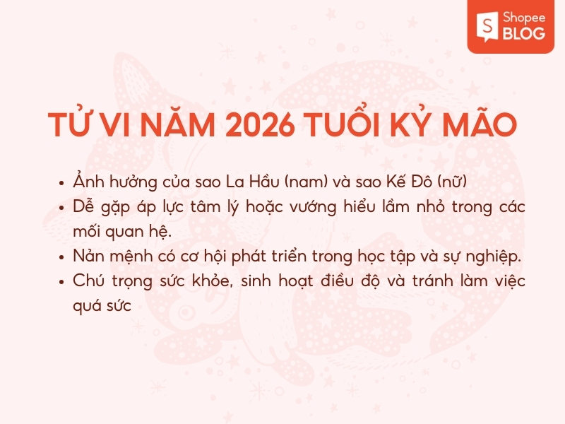 Tử vi tuổi Kỷ Mão sinh năm 1999