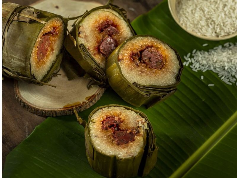 Bánh tét chay là món chay ngày tết