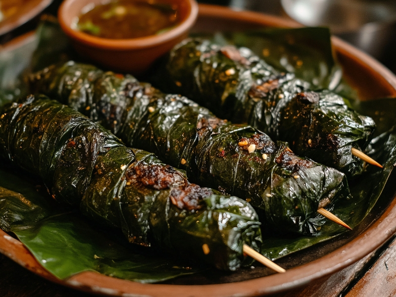 Thịt bò cuốn lá lốt