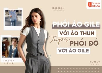 phối áo gile với áo thun